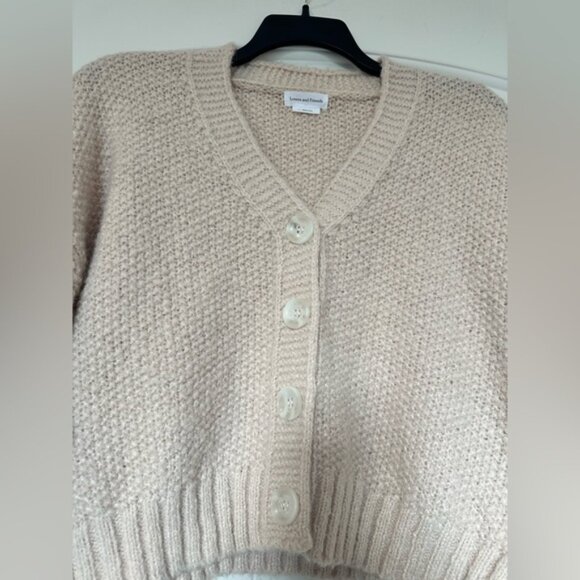 EUC LOVERS + FRIENDS Cream cardigan - Picture 3 of 3